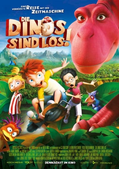 Filmplakat Die Dinos sind Los